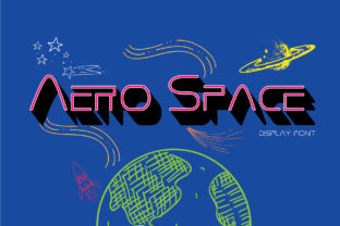 Aero Space Font: Retro Comic Style for Scroll-Stopping Design