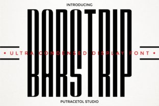 Barstrip Font: A Condensed Display Typeface for Modern Branding Projects