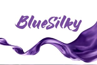 Blue Silky Font: Modern Brush Typography for Campaigns