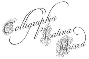 Calligraphia Latina Mixed Font for Handmade Labels