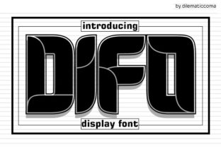 Difo: A Striking Display Font for Handmade Branding and Product Design