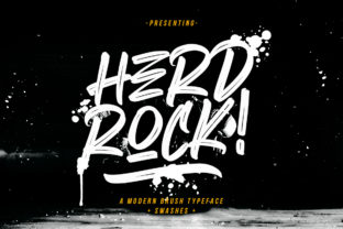 Herdrock: A Modern Brush Font for Bold Branding and Social Media Campaigns
