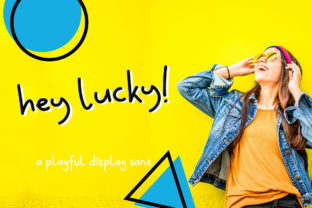 Hey Lucky Font: A Smooth Marker Typeface for Editorial Design