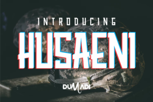 Husaeni: A Modern Display Font for Creative Projects