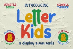 Letter Kids Font for Playful Small Business Branding