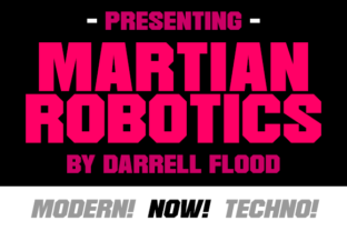 Martian Robotics Font for Sci-Fi Crafts and Tech Labels