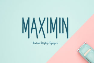 Maximin Font: Modern Display Type for Handmade Labels