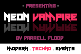 Neon Vampire Font Review for Futuristic Campaigns