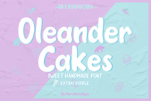 Oleander Cakes Font: A Brush Script for Organic Branding