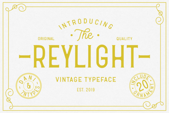 Reylight: A Clean Display Font for Small Business Branding