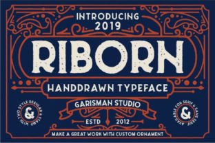 Riborn Family Font: Vintage Display Type for Campaigns