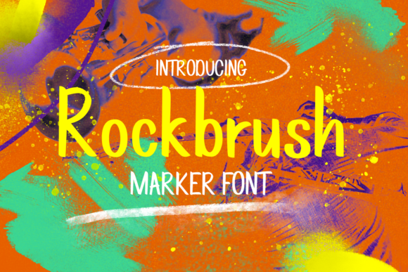 Rockbrush Font: Modern Marker Style for Crafters