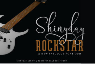Shinyday Rockstar Duo Font for Elegant Craft Projects