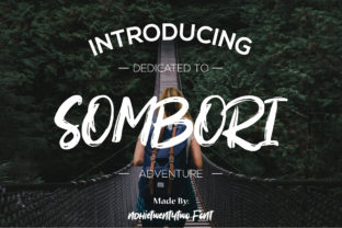 Sombori: A Display Script Font for Crafters and Makers